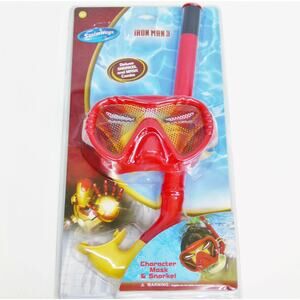 IRON MAN Avengers SWIM SNORKEL SET Superhero Character Pool Toys Swimming